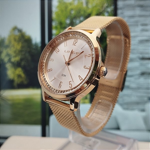 Relógio Feminino Lince Dourado LRGH2620L36/S2KX