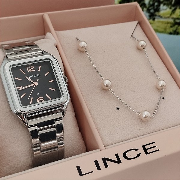 Kit Relógio Feminino Lince LQMM060L30/K0HV