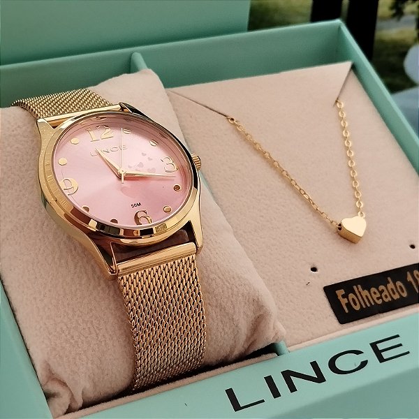 Kit Relógio Feminino Lince LRGM061L34/K0IZ
