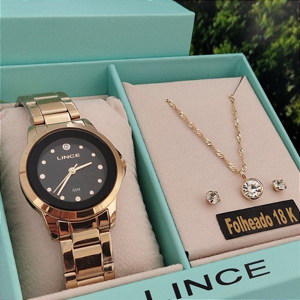 Kit Relógio Feminino Lince LRG4845L32/K0I6