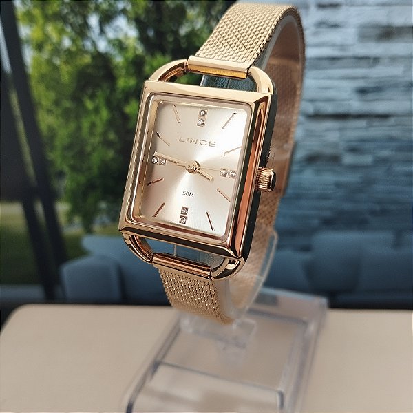 Relógio Feminino Lince Dourado LQG4790L24/S1KX