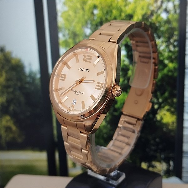 Relogio feminino Orient dourado FGSS1225C2KX