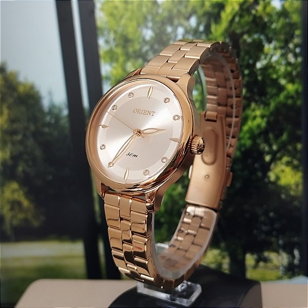 Relogio feminino Orient dourado FGSS0240C1KX