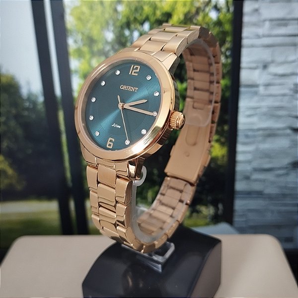 Relogio feminino Orient dourado FGSS0226E2KX