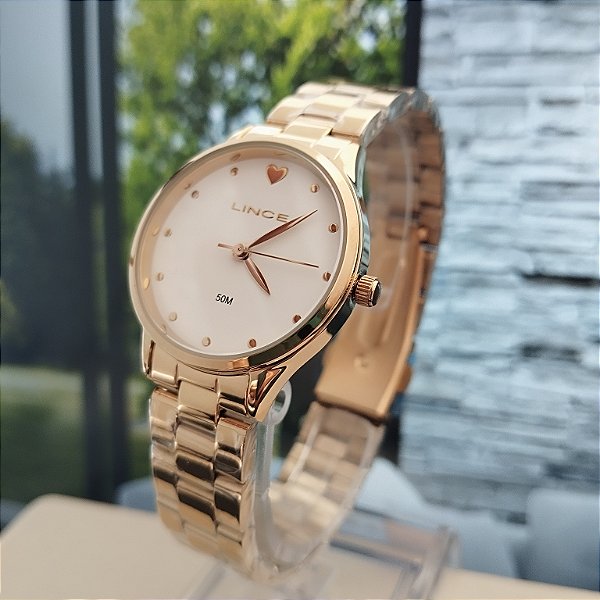 Relógio Funny Feminino Analógico Dourado LRGH291L30