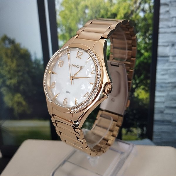 Relogio feminino Lince dourado LRGJ174L38B2KX