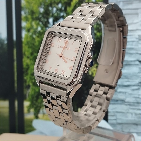 Relogio feminino Lince prata LQMM046L30S2SX