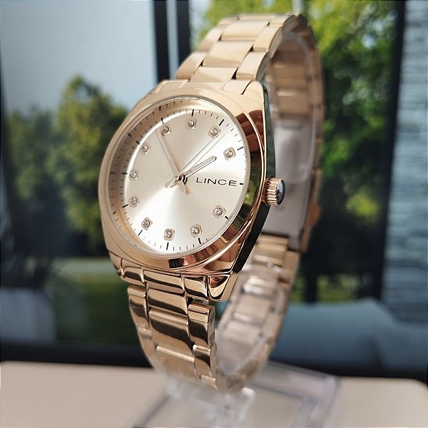 Relogio feminino Lince dourado LRGH035LC1KX