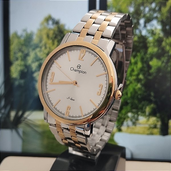 Relógio Feminino Champion Bicolor CN21167B