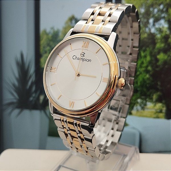 Relógio Champion Masculino Clássico Bicolor CN21470B