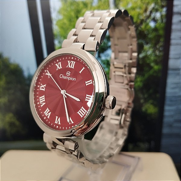 Relógio Champion Feminino Analógico Vinho - CN21461V