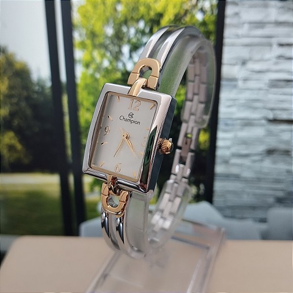Relógio Champion Feminino Quadrado CF24493S