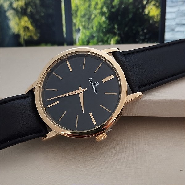 Relogio feminino de couro Champion CN20711P