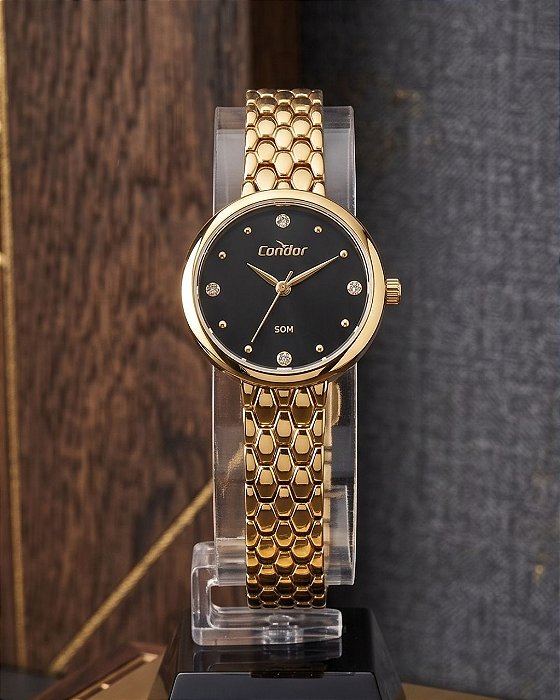 Relógio Condor Feminino Dourado CO2035NVP/5P