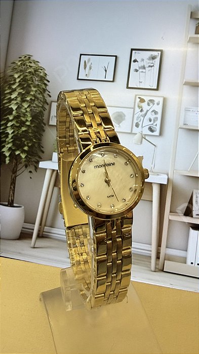 Relogio feminino Mondaine Dourado - 32746LPMVDE1