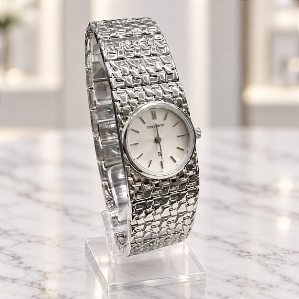 Relogio feminino Mondaine prata 33049L0MVNM2