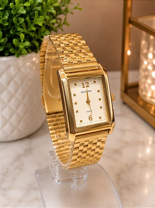 Relógio Mondaine Feminino Dourado- 32921LPMVDE1