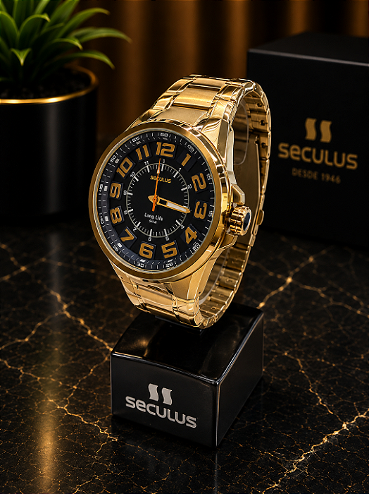 Relógio Seculus Dourado 44317GPSVDA2 L3/4