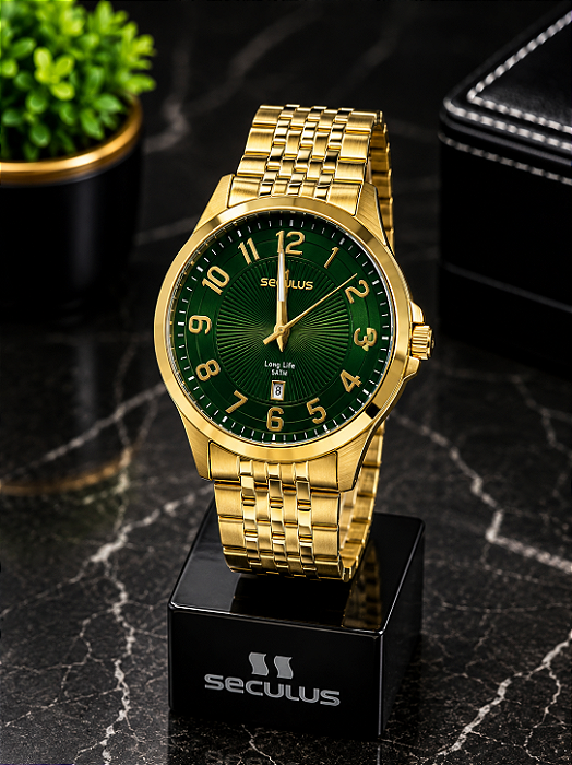 Relógio Masculino Séculos Dourado - 44299GPSVDA2