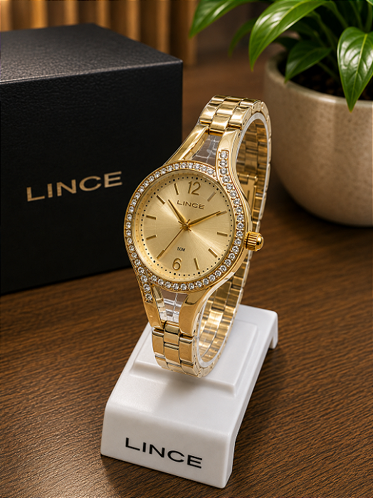 Relógio Feminino Lince Dourado - LRGM070L30 C2KX