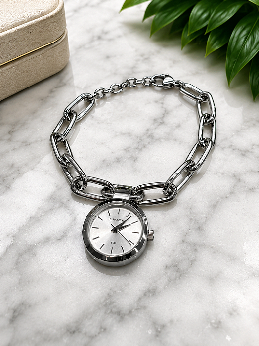 Relógio Feminino Lince Prata LRM4875L24S1SX
