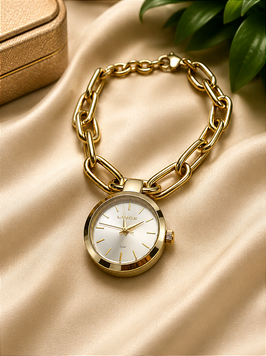 Relógio Feminino Lince Dourado - LRG4875L24SK13