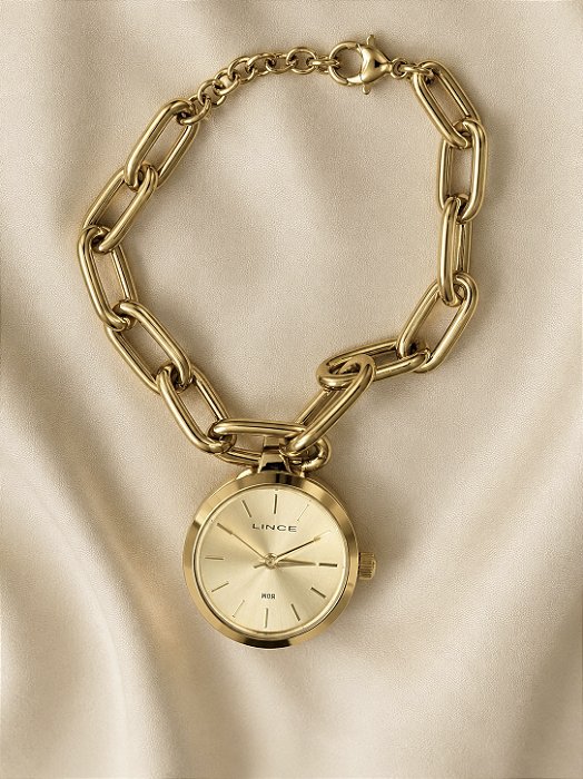 Relógio Feminino Lince Dourado - LRG4875L24C1KX