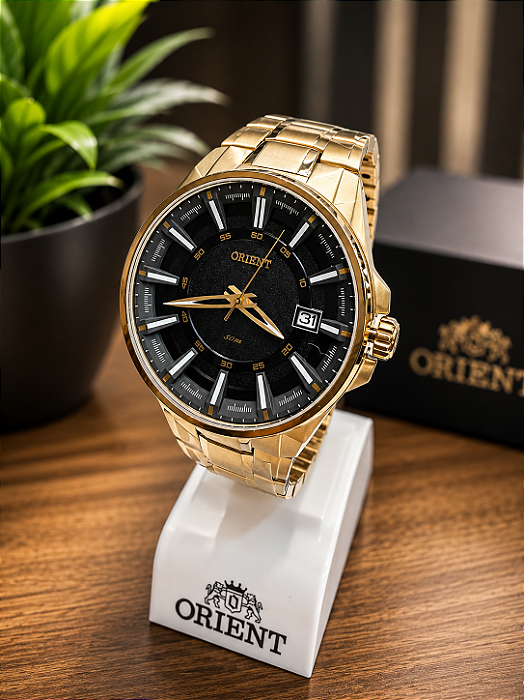 Relógio Masculino Orient Dourado - MGSS1143 P1KX