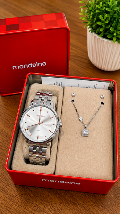 Kit Relogio Feminino Mondaine 99920L0MKNE2K1