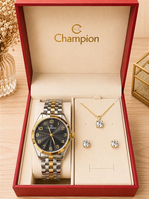 Kit Relogio Champion CH22966K
