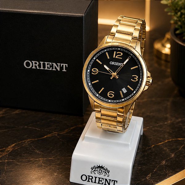 Relógio Dourado Orient Masculino - MGSS1267