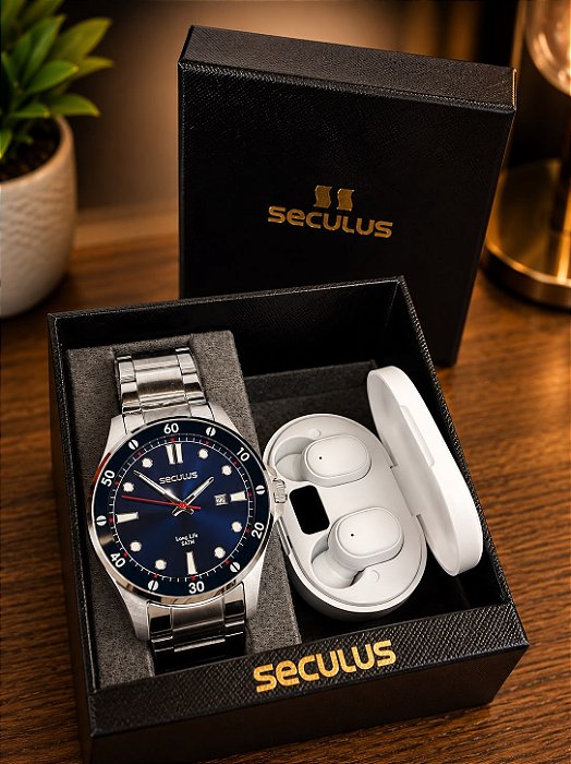 Kit Relógio Seculus Masculino 23742G0SVNA1 / L1