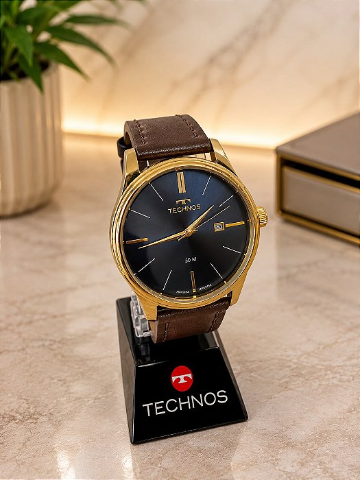 Relogio masculino Technos decouro marron 2115TVS/0A