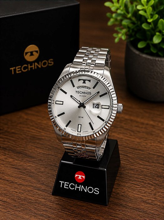 Relogio masculino Technos prata 2350AI/1K
