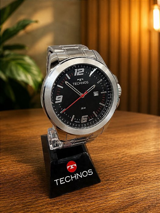 Relogio masculino Technos prata 2115UBI/1P