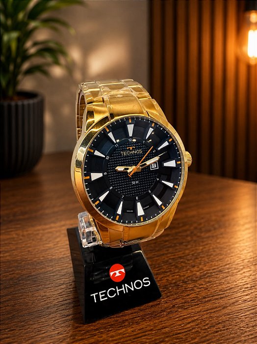 Relogio masculino Technos Dourado 2117LDC/1A