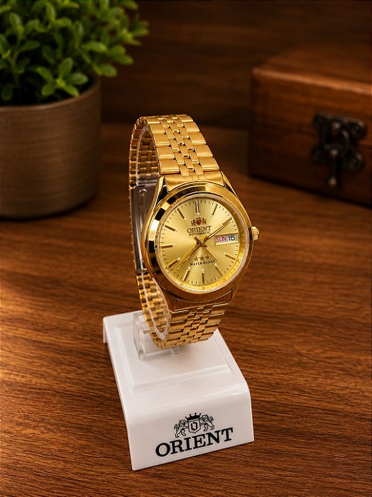 Relogio feminino Dourado Orient EM03-A0NH
