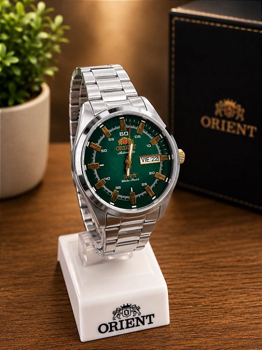Relogio masculino Orient Prata NH3SS006E1SX