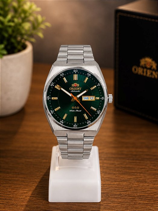 Relogio masculino prata Orient 469SS087NHE1SX