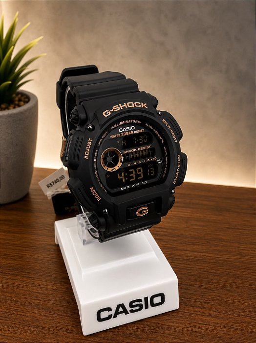 Relógio Casio G-Shock Casio Masculino Preto - DW-9052GBX-1A4DR