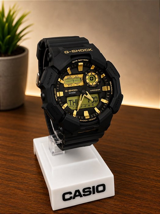 Relógio Casio G-Shock Masculino Preto - GA-010GB-1A9DR
