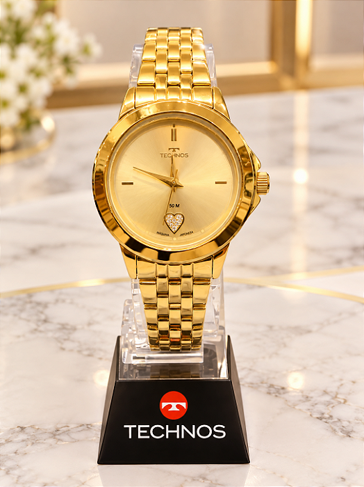 Relogio TechnoS Dourado Feminino 2035NCX/1X