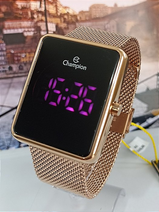 RELÓGIO CHAMPION DIGITAL ROSÊ CH40080H - LED ROSA