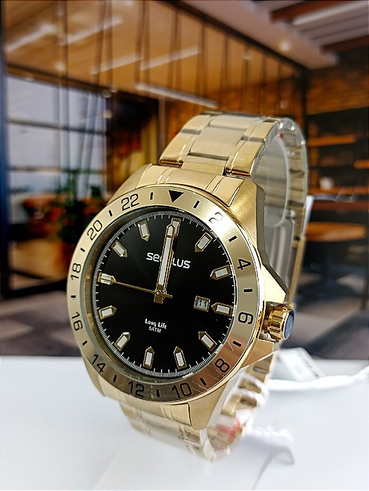 RELÓGIO SECULUS MASCULINO LONG LIFE 20801GPSVDA2