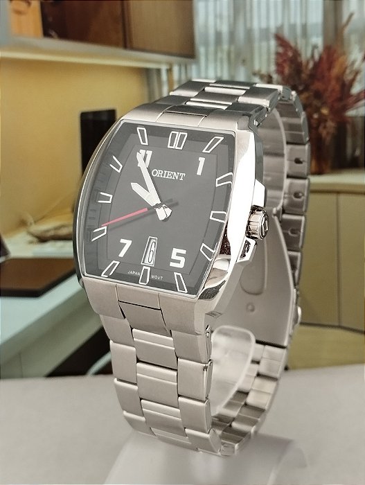 Relógio Orient Masculino Prateado GBSS1054