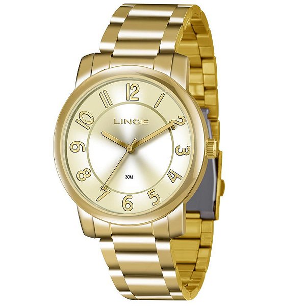 Relógio Feminino Analógico Lince Fashion LRG4336L-C2KX – Dourado