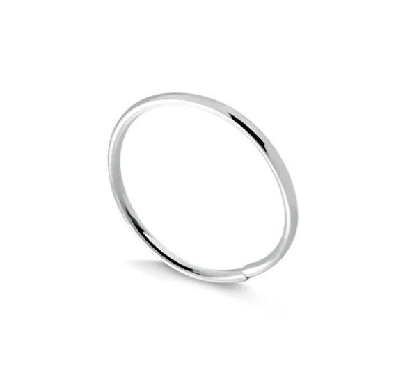Piercing de Prata Argola Lisa Nariz