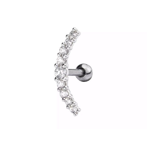 Piercing de Prata Hélix Cluster