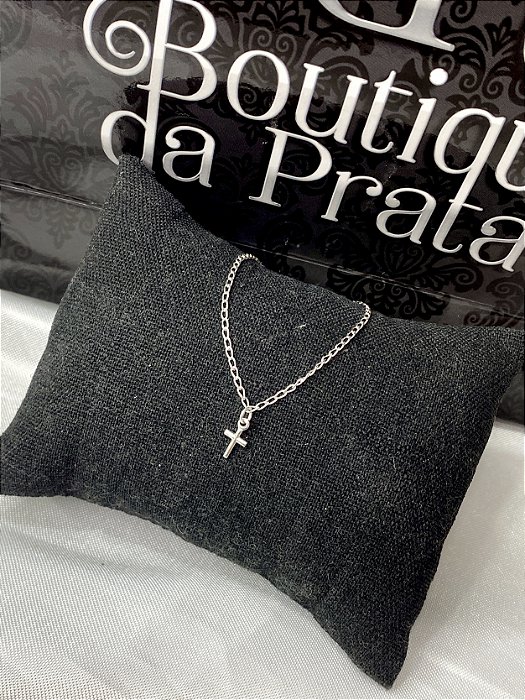 Pulseira de Prata Kids Cruz