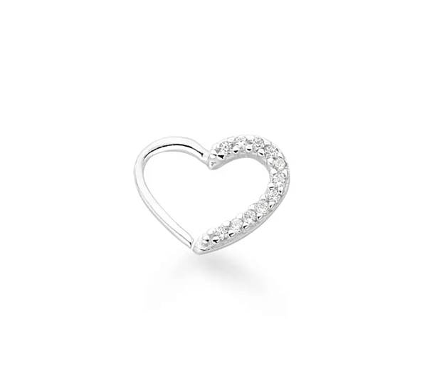 Piercing de Prata Daith Coração